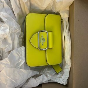 Yellow Morgan Crossbody Coach purse